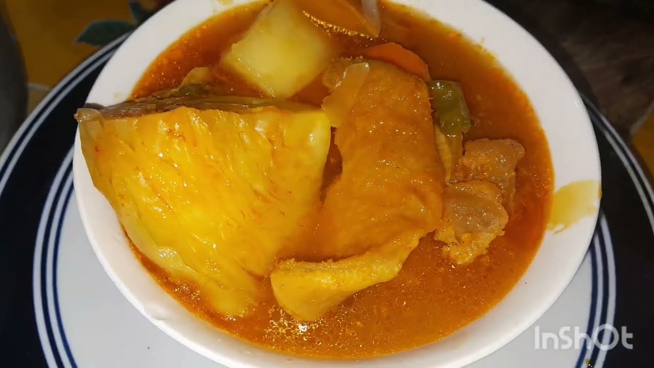 SOPA DE MONDONGO,RICA Y FÁCIL DE PREPARAR