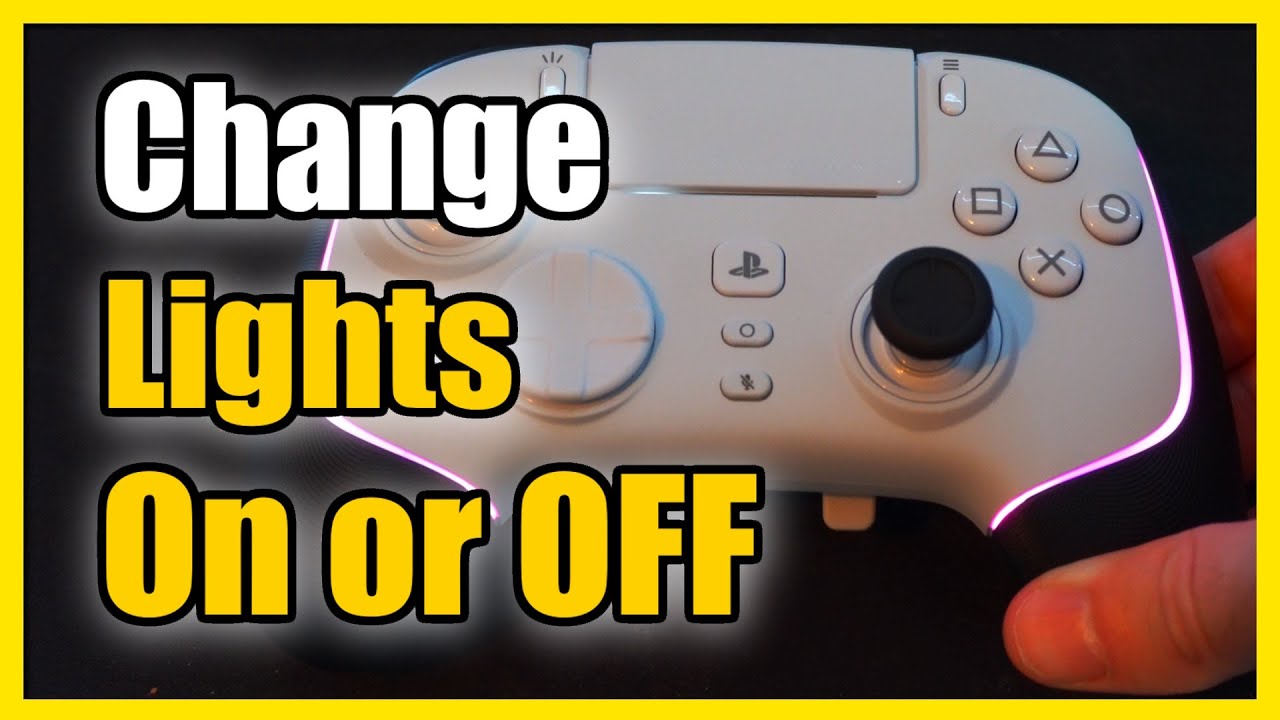 How to TURN OFF Chroma Lights or Change Color on Wolverine V2 Pro on PS5 (Razer Controller)