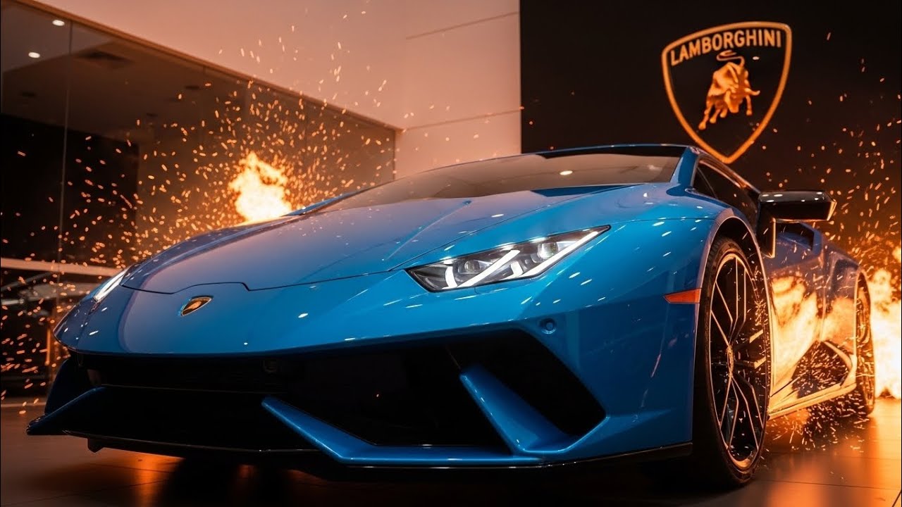 Lamborghini Huracán 2026 Azul | Diseño Futurista, Lujo y Potencia en Showroom Español
