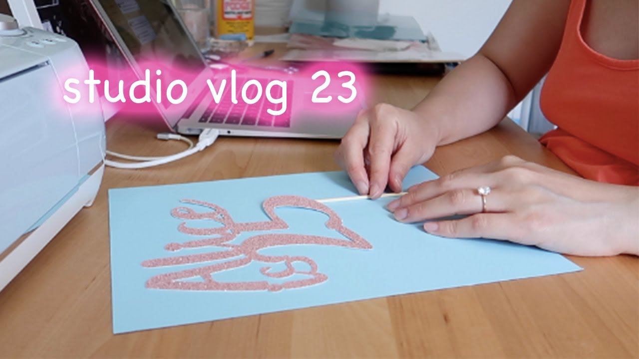 Studio Vlog 23 - Making Cake Toppers, Confetti, Packing Etsy Orders  | Jtru Designs