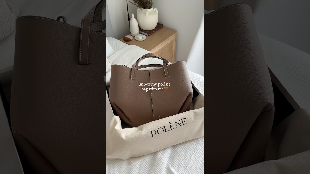 This bag is perfect🥹🤎👜 #shorts #unboxing #polene #poleneparis #polenebag