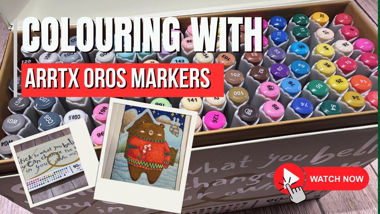 Colouring with Arrtx Oros Markers  |  Adult Coloring  |  Adult Colouring