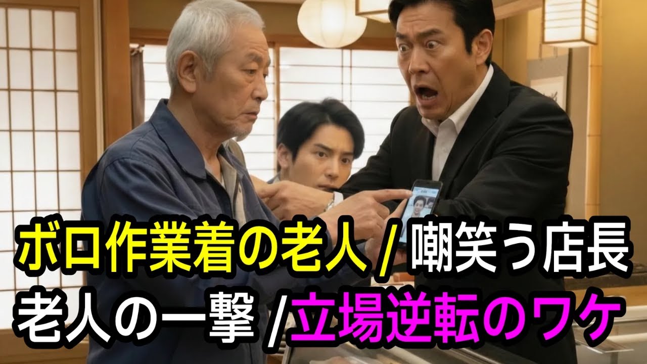 「汚い作業着で来るな」と門前払いされた老人。直後、彼がかけた一本の電話で、店長が顔面蒼白になった理由…【感動する話】【泣ける話】