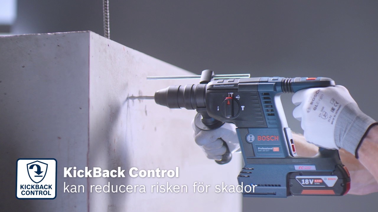 Bosch sladdlös hammarborr GBH 18V-26 & GBH 18V-26 F Professional