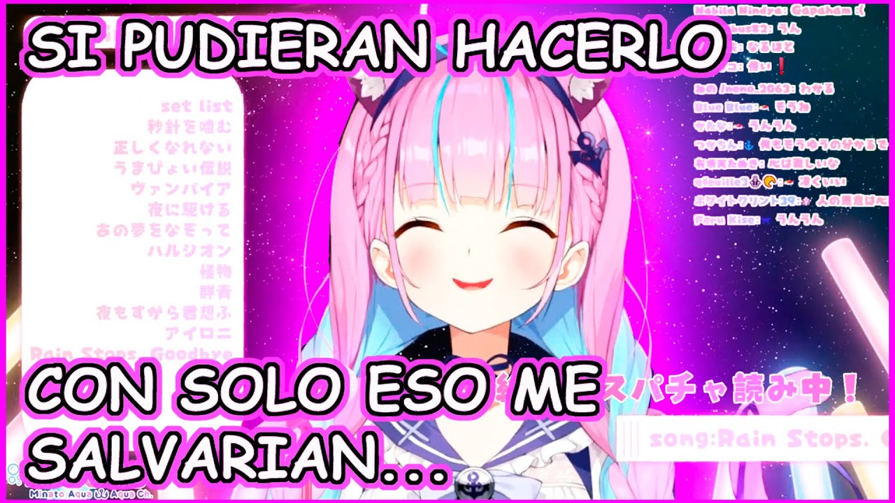 【Hololive】 Algo que es capaz de salvar a Minato Aqua