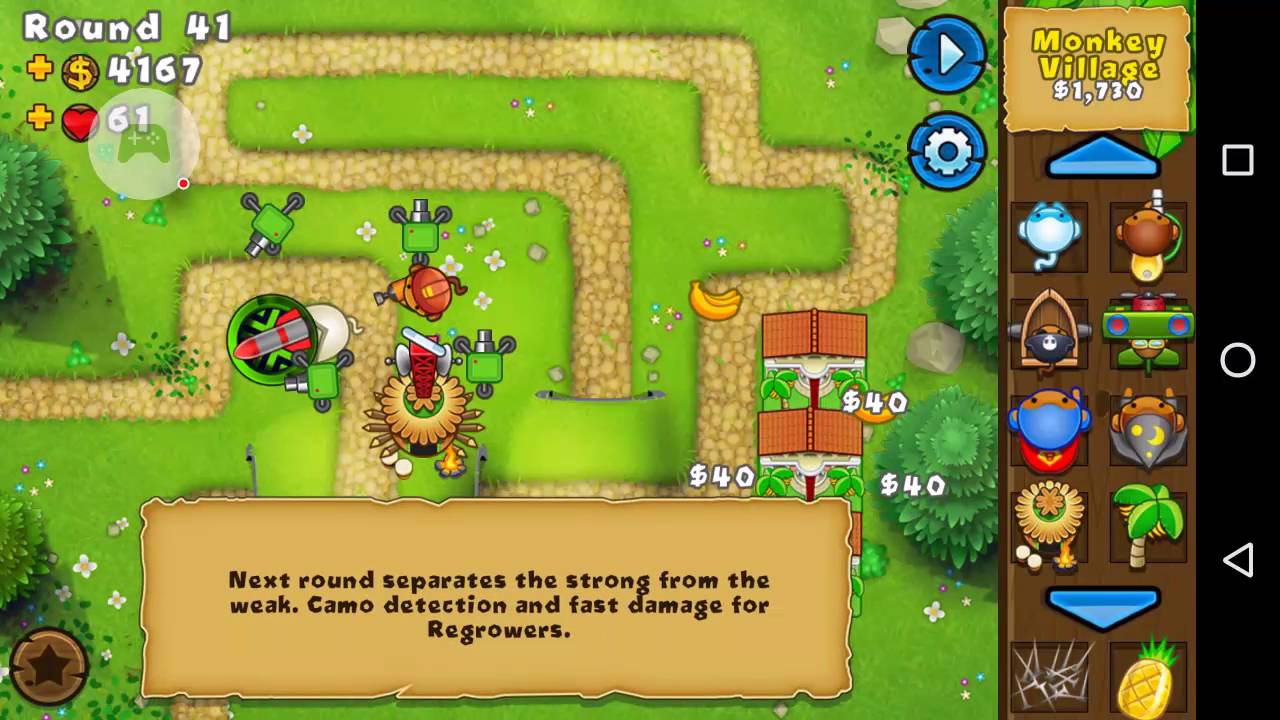 Bloons TD 5 Mobile - Monkey Lane Easy, Medium, Hard tutorial/walkthrough