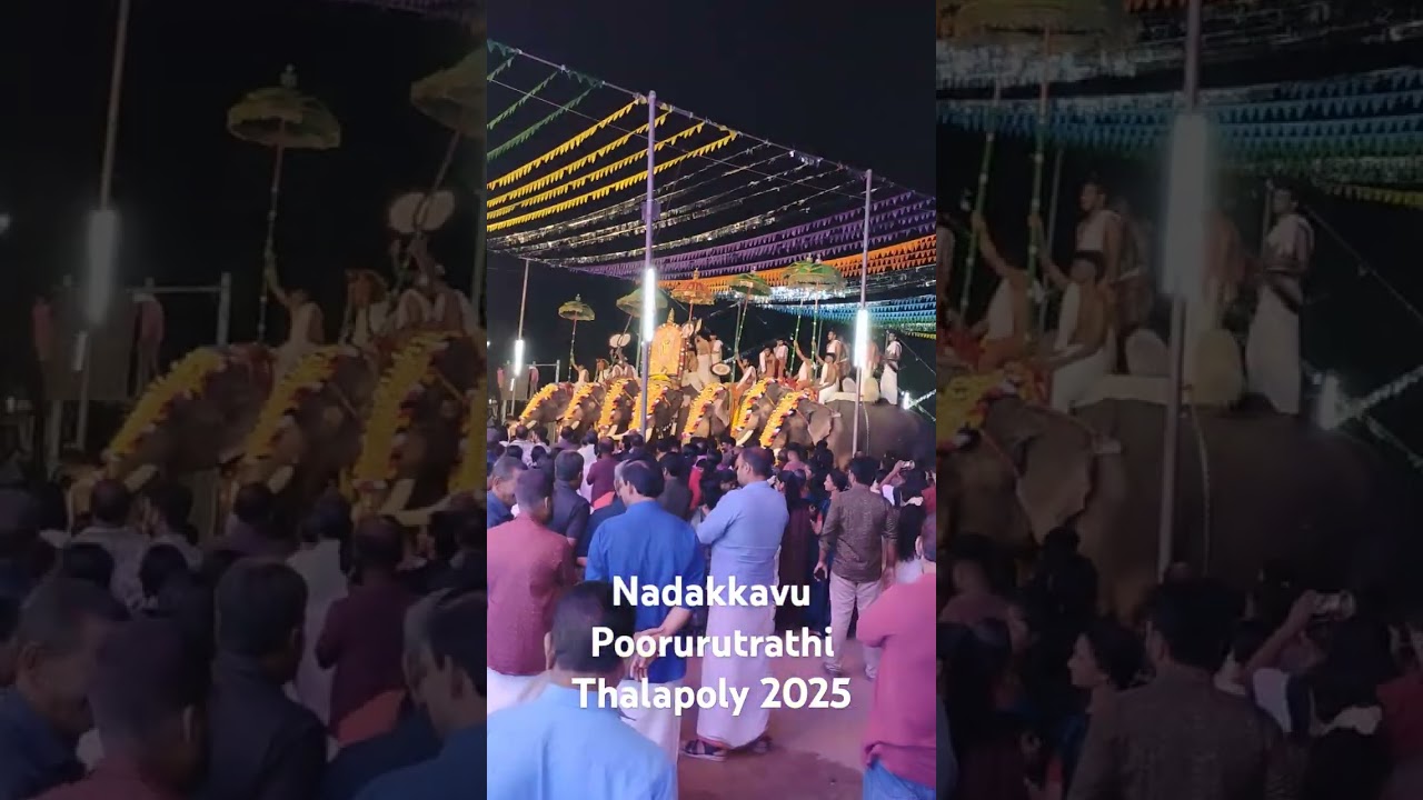 Nadakkavu Poorurutathi Thalapoly 2025 #kochikaran #ulsavam #ulsavamvibes