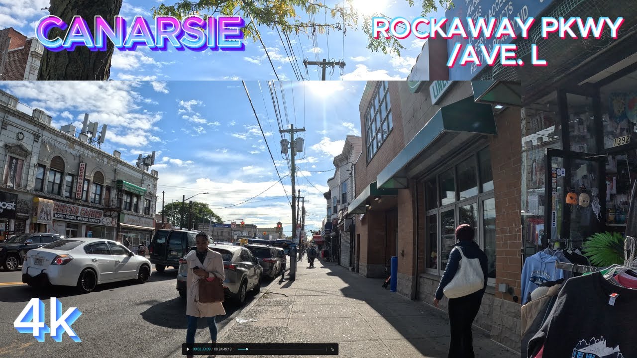 CANARSIE Walking tour Rockaway Pkwy To AVE.L AND Remsen BROOKLYN NYC (10 !6, 23)!!!