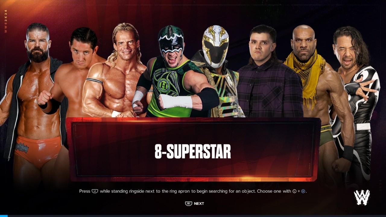 WWE 2K24 - Hurricane vs. Axiom vs. Luger vs. Dominik vs. Barrett vs. Mahal vs. Roode vs. Nakamura