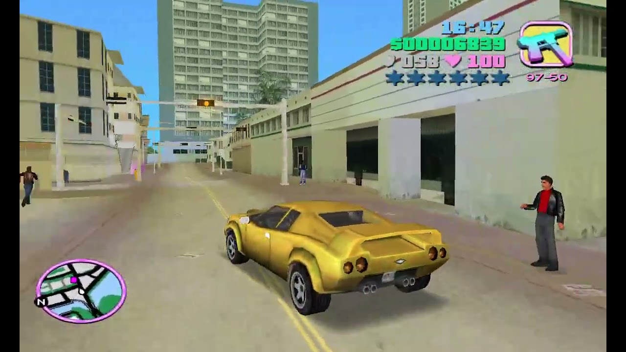 GTA  Vice City The chase Mission failed target killed