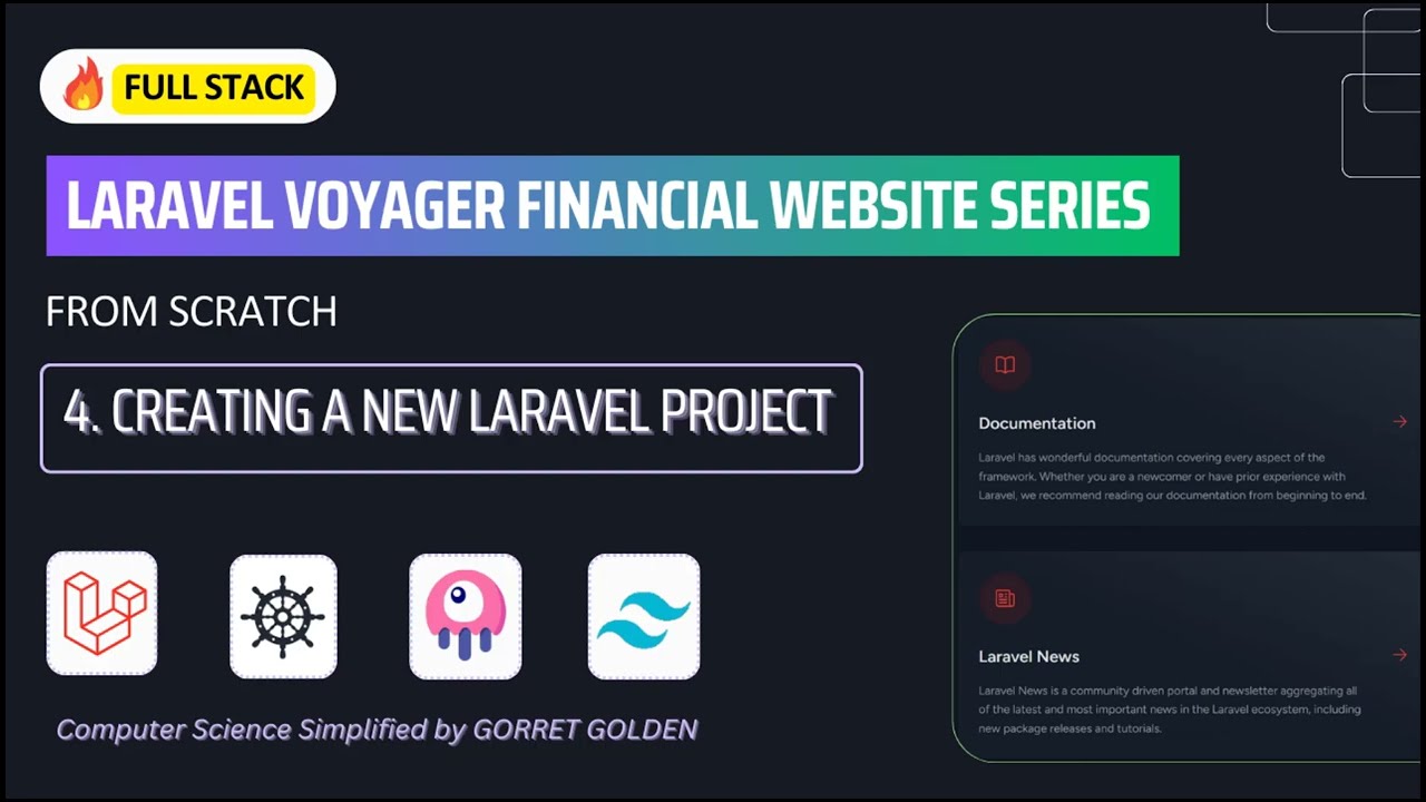 How to Create a New Laravel Project for Voyager | Build a Creative Financial Website (Step-by-Step)