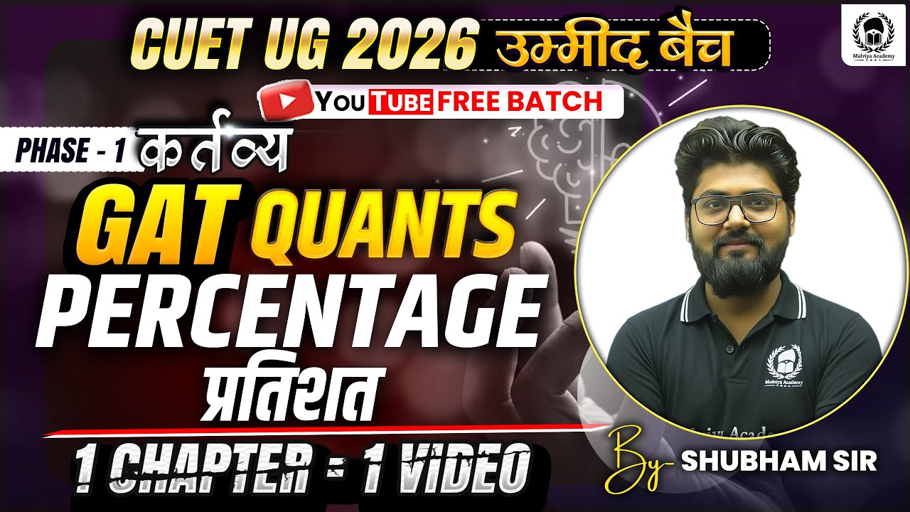 CUET 2026 GAT Quants | Percentage | CUET GAT & CUET LLB | Umeed Batch