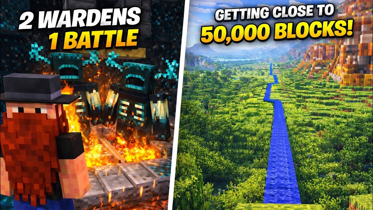 I Built a Warden Trap… Then Went Even Further In My 1,000,000 Block Journey