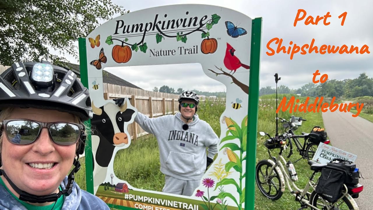 Shipshewana and riding our e-bikes on the Pumpkinvine Trail - Part 1. Such a quaint Amish town.