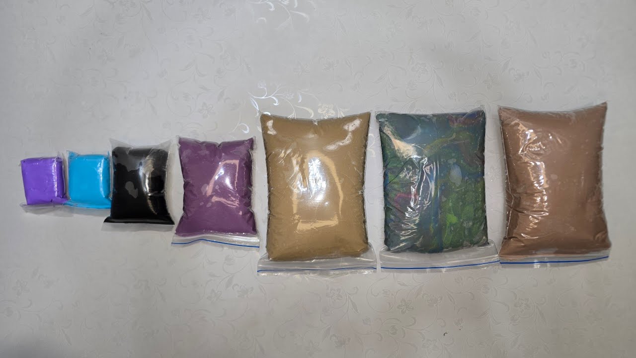 ASMR Giant Clay Package Unwrapping & Mixing | Super Satisfying
