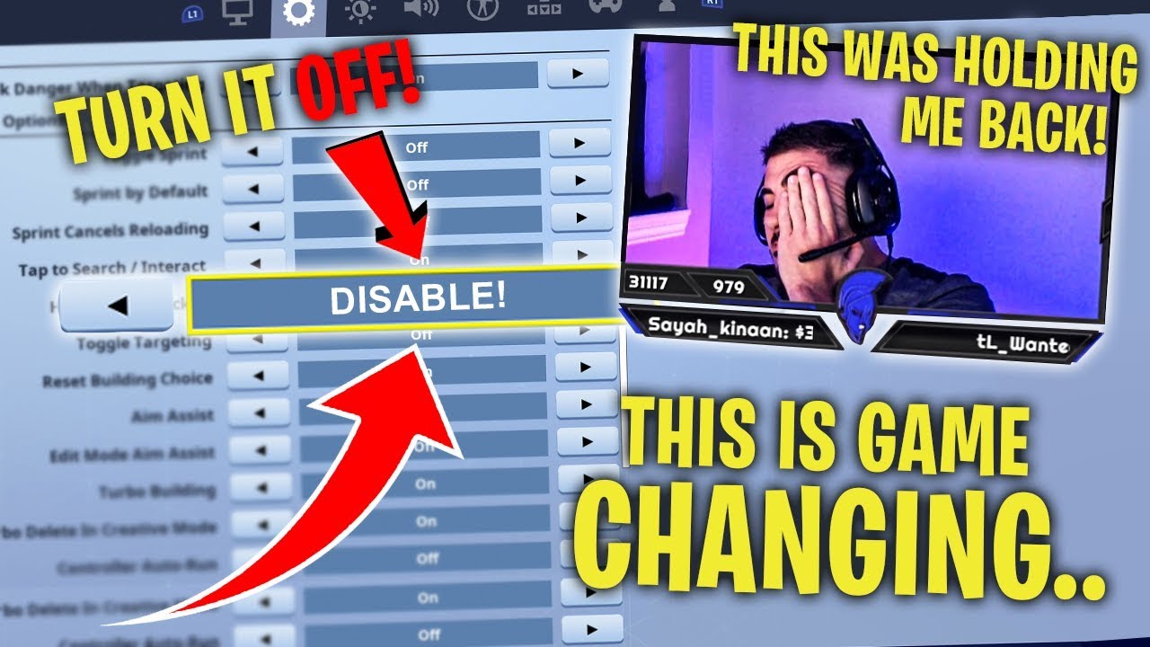 This Fortnite Setting Is Holding You Back! DISABLE IT!