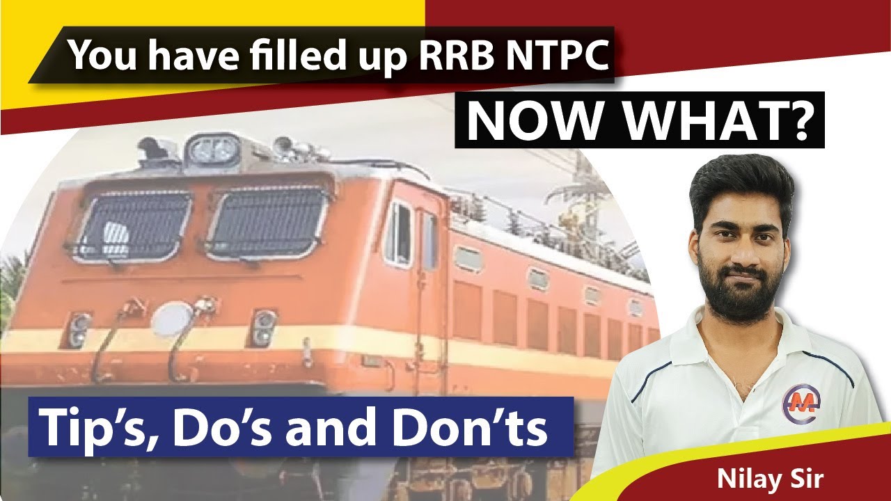 You have filled up RRB NTPC, NOW WHAT? | Tip’s, Do’s and Don'ts| RRB NTPC EDUMANTRA | #5