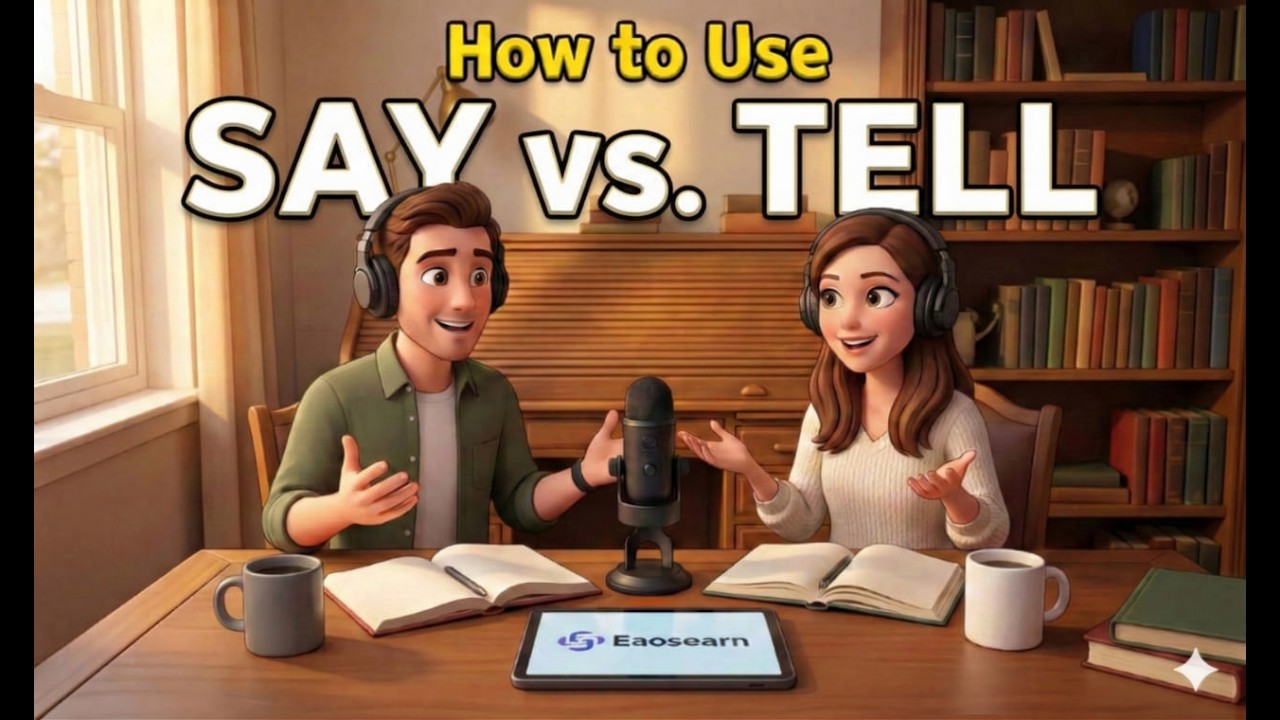 SAY vs. TELL Masterclass: Learn Like a Native Speaker | English Grammar | learn English