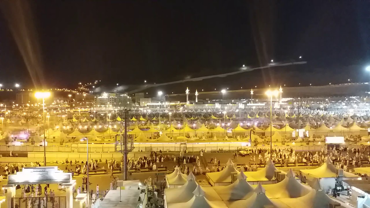 صلاة العشاء من مسجد الخيف بمنى  11 / 12 / 1438