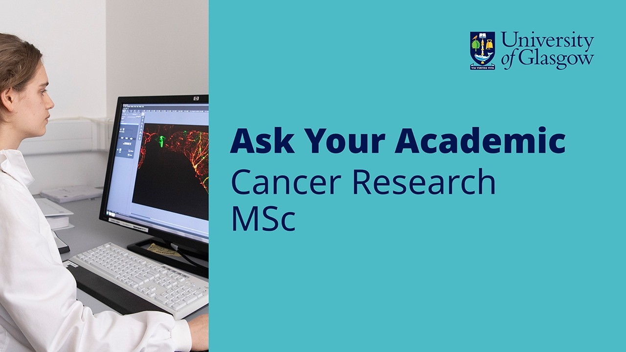 Обратитесь к своему преподавателю по поводу магистерской программы по исследованию рака в Универс...