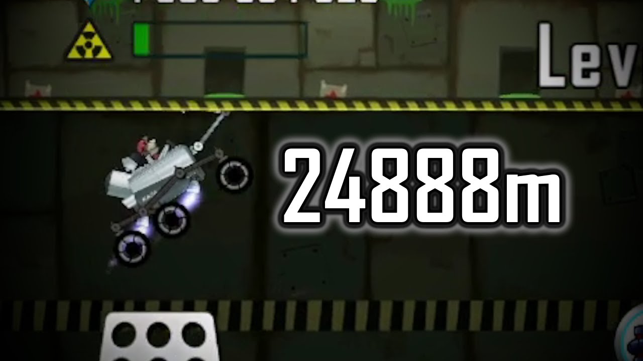 Hill Climb Racing: Nuclear Plant & Moonlander 24888m (Former WR)