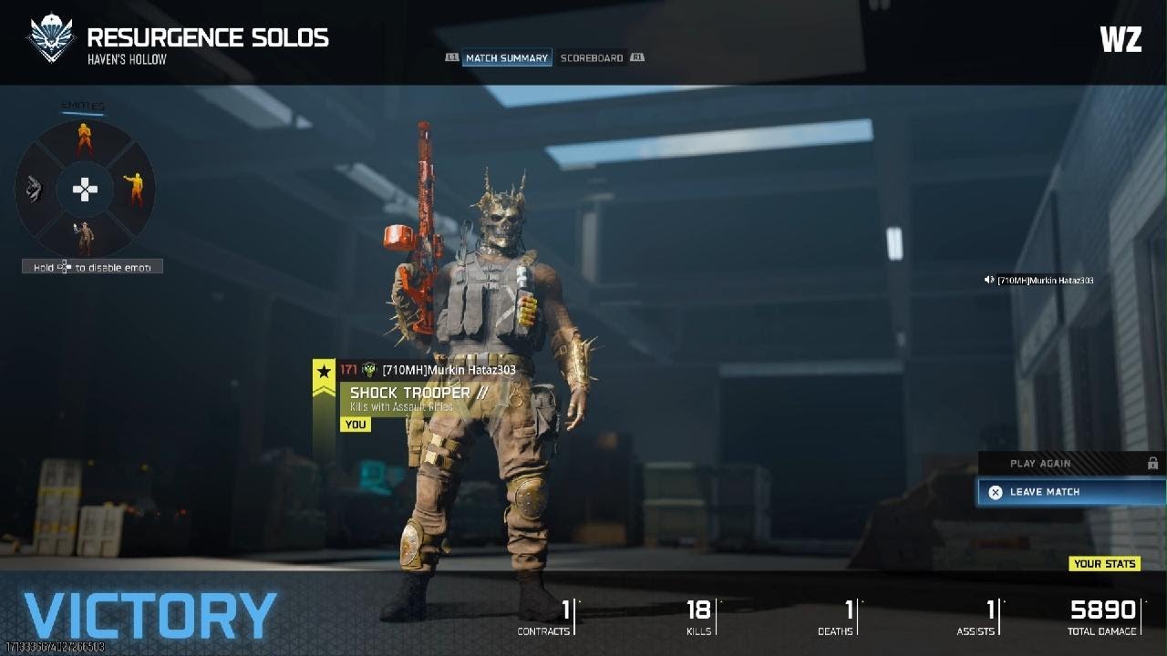 Call of Duty Warzone Haven's Hollow solo victory 18 kills Murkin Hataz Mode