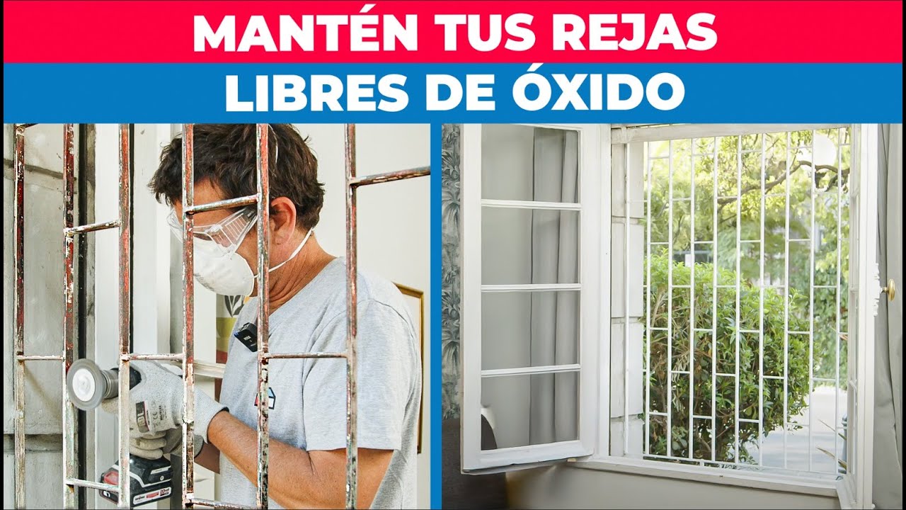 Elimina el óxido de tus rejas y protégelas con anticorrosivo