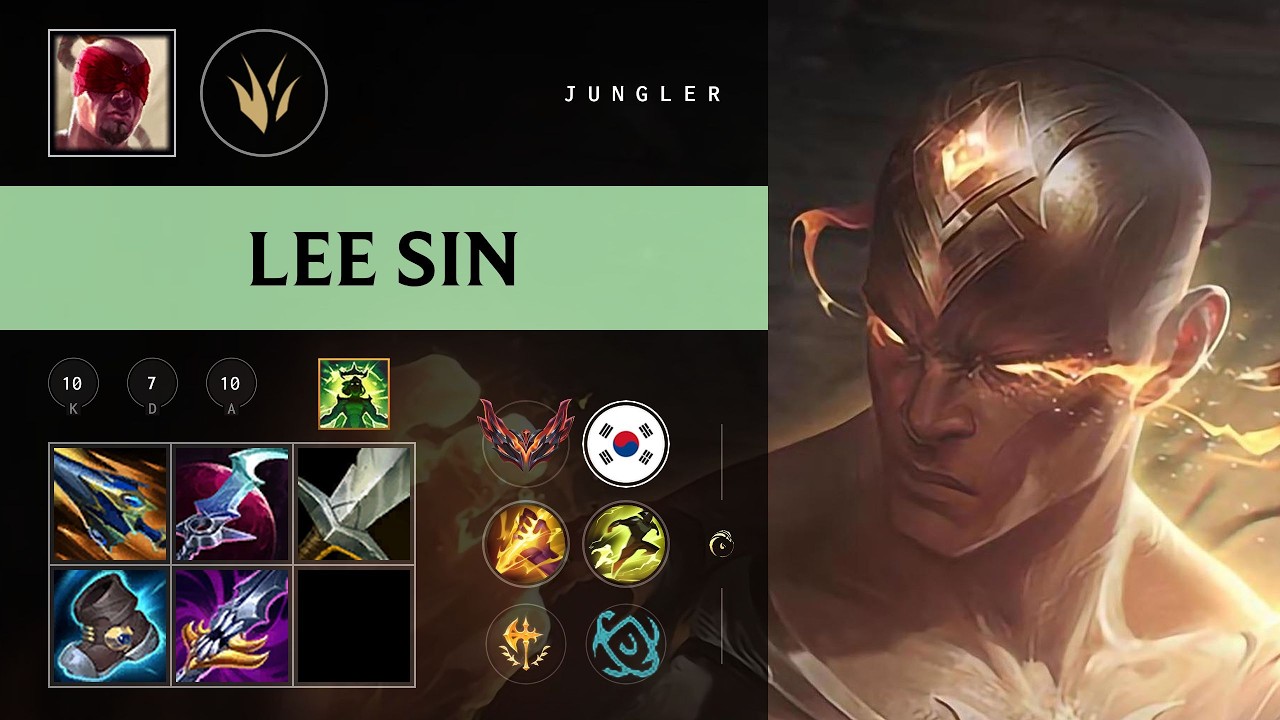 Lee Sin Jungle vs Karthus - KR Grandmaster Patch 26.09