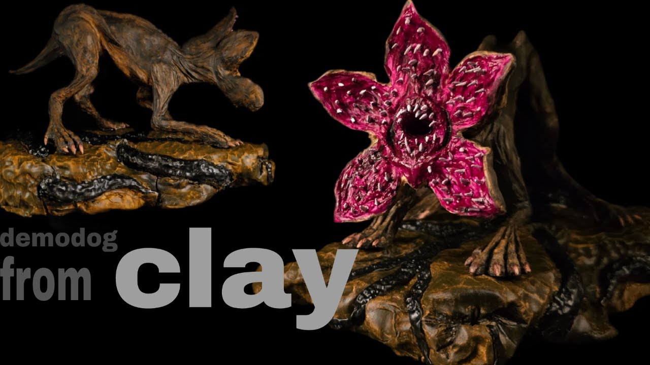 Demodog from Stranger Things | Clay Craft Art👾🎨