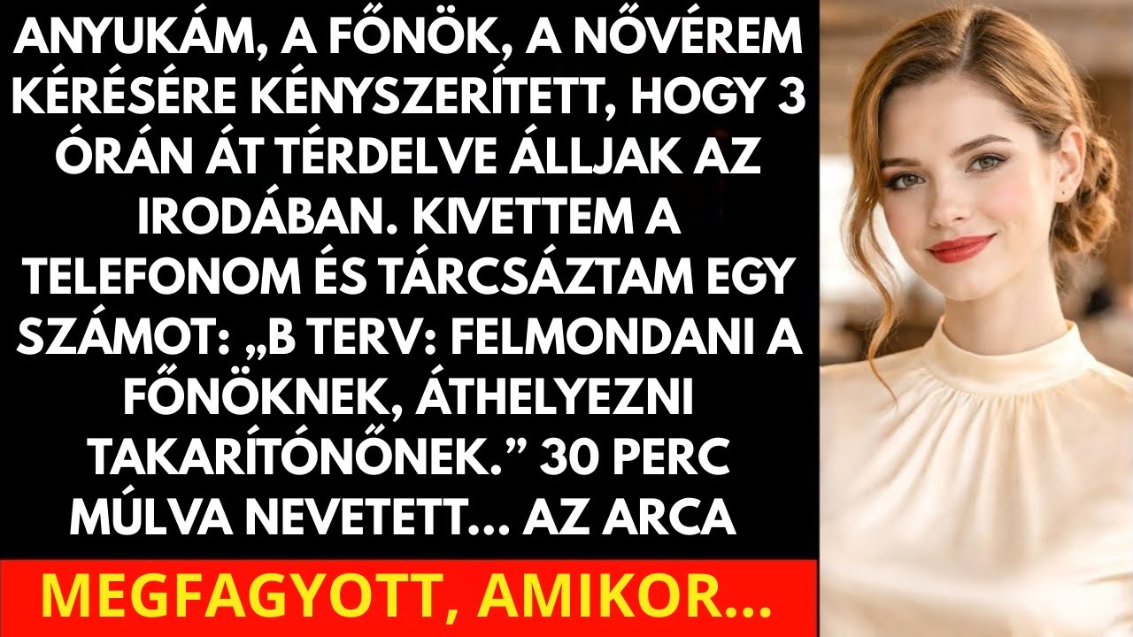 ANYUKÁM KÉRÉSÉRE, HOGY A NŐVÉREM AKARTA, 3 ÓRÁN ÁT TÉRDELVE ÁLLJAK, MAJD EGY TELEFONHÍVÁS UTÁN 30