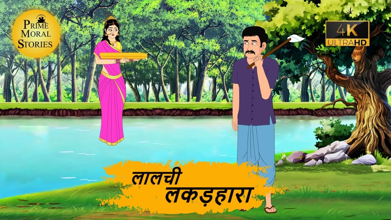 लालची लकड़हारा | Hindi Kahaniyan | Moral Stories | Jadui kahani | Panchtantra