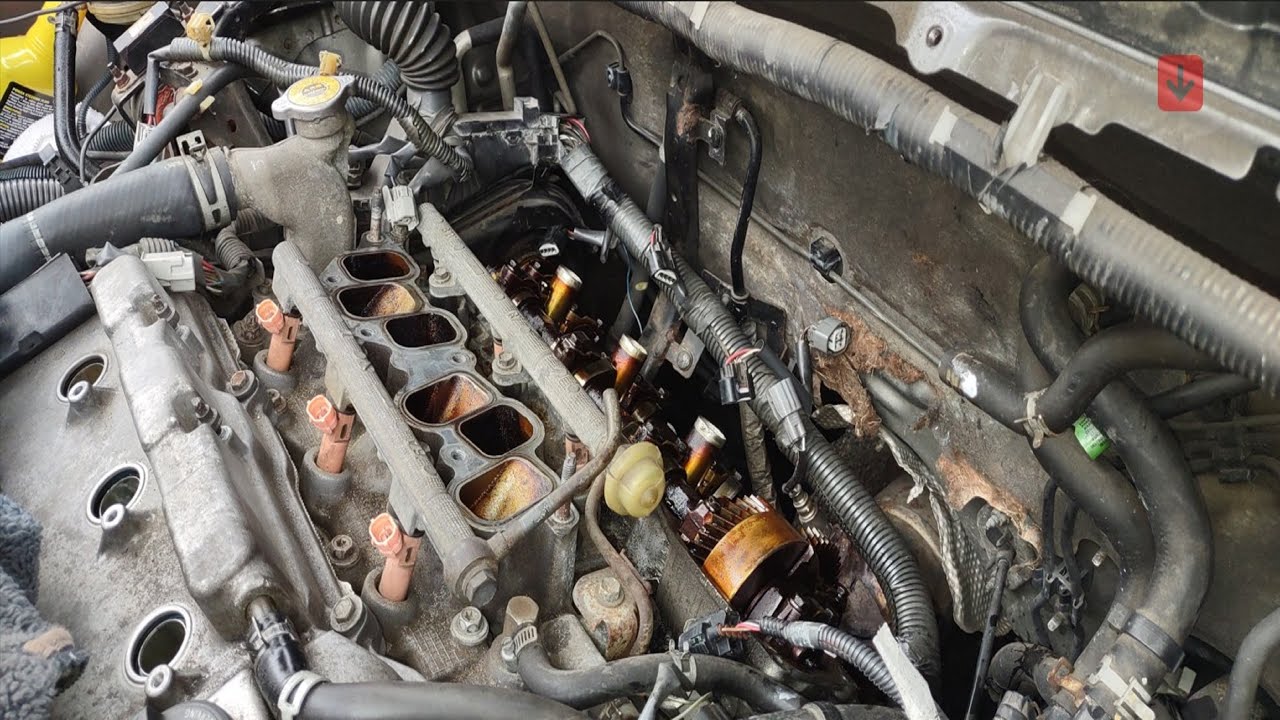 toyota sienna valve cover gasket leaking oil in rear valve cover gasket part2