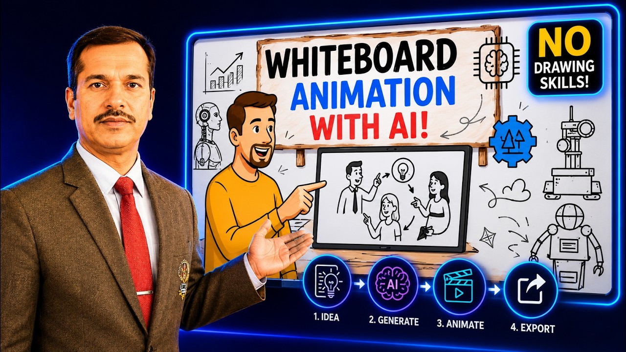 How to Make Whiteboard Animation Videos Using  AI  || Renderforest Step by Step Tutorial