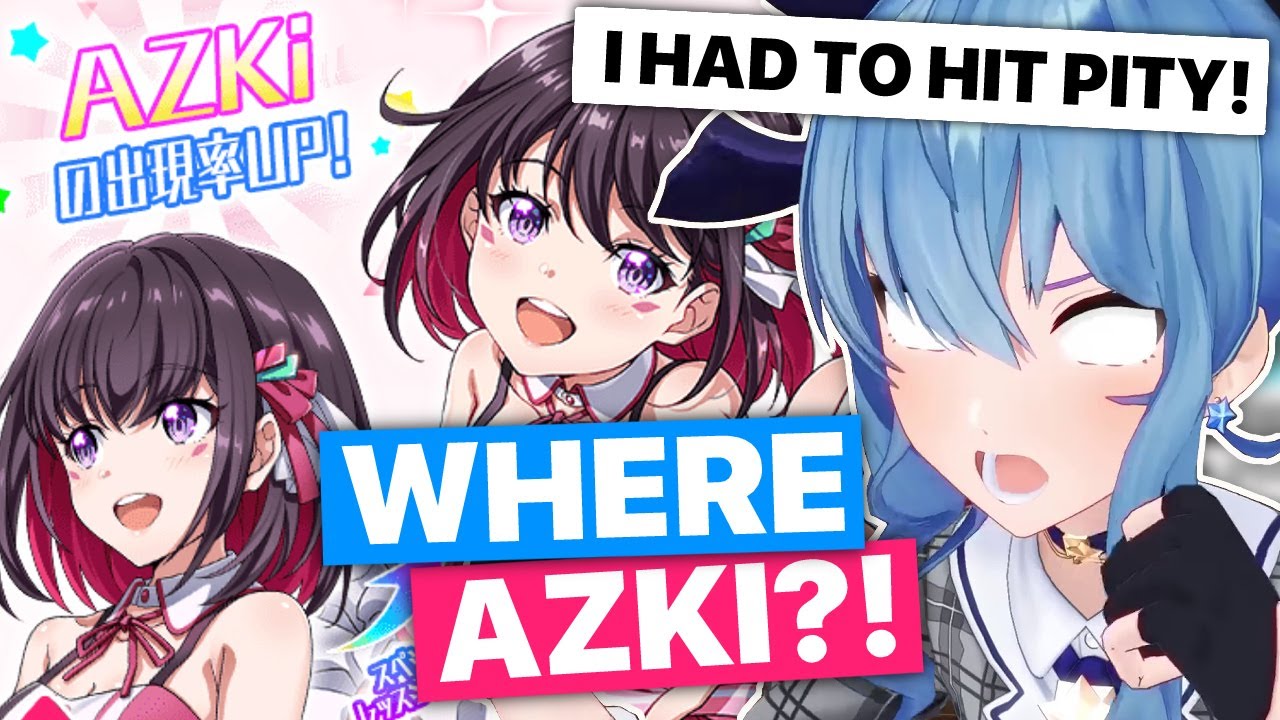 Suisei Can't Get Azki's Gacha... (Hoshimachi Suisei / Hololive) [Eng Subs]