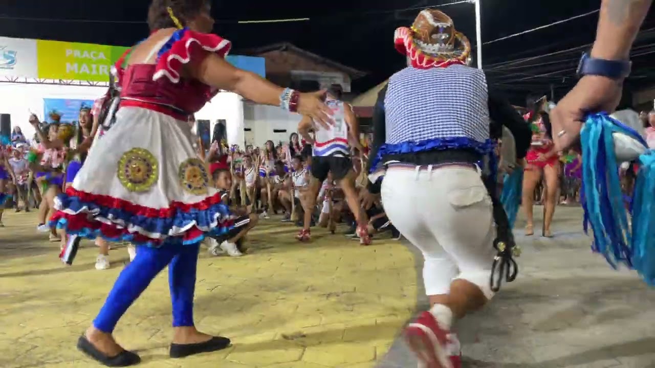 Itinerância do boi encanto do olho d'água praça  vila Luisão dia 04/05/2024 ❤️