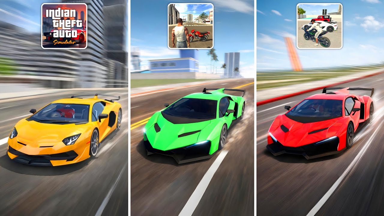 Lamborghini Car in All Indian GTA Games 🔥