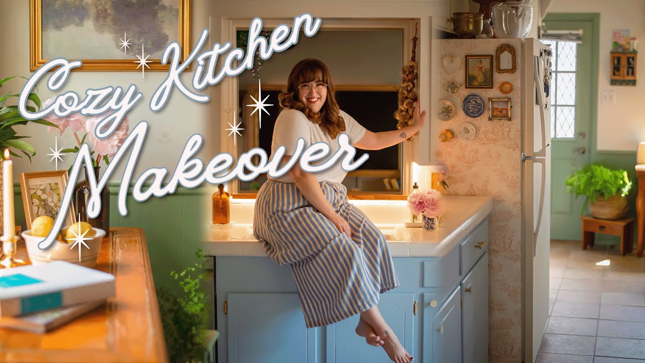 The Coziest Kitchen Makeover | Vintage, Color, and Comfort