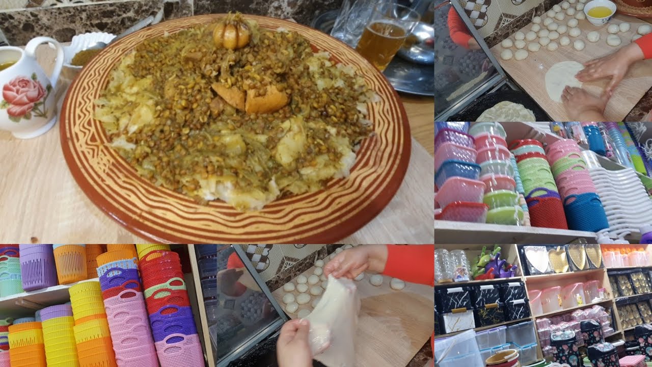 درت رفيسة بالمساخن وأتاي بالزعتر دواء البرد وديتكم معايا محل الأواني والمواد الغذائية كلشي ب 5دراهم 