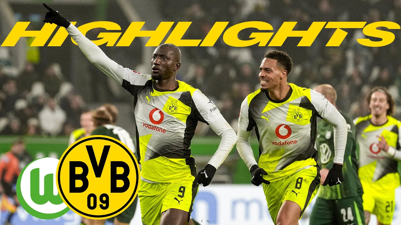 Brandt with the header, Guirassy with the overview | VfL Wolfsburg &ndash; BVB 1&ndash;2 | Highlights
