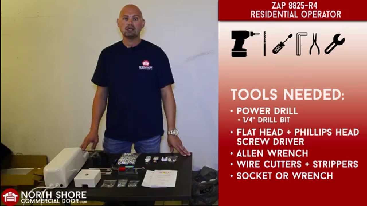 Installation Series: Zap 8825-R4 Residential Garage Door Jackshaft Operator