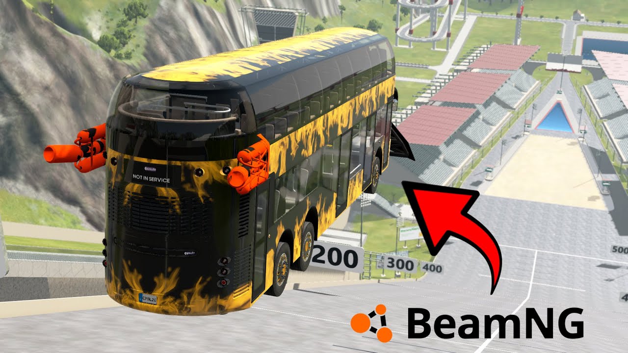 SKOKI NARCIARSKIE SUPER SAMOCHODAMI w BEAMNG.DRIVE 