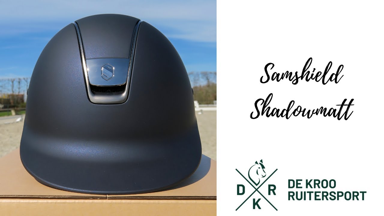 Samshield Shadowmatt Veiligheidshelm Black | De Kroo Ruitersport
