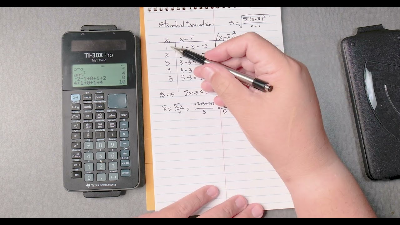 TI-30X PRO - Standard Deviation