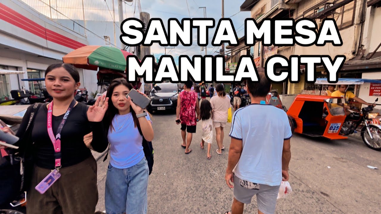 SANTA MESA, MANILA 4K Walk – Residential & Major Roads | No Commentary Ambient Walking Tour 2025