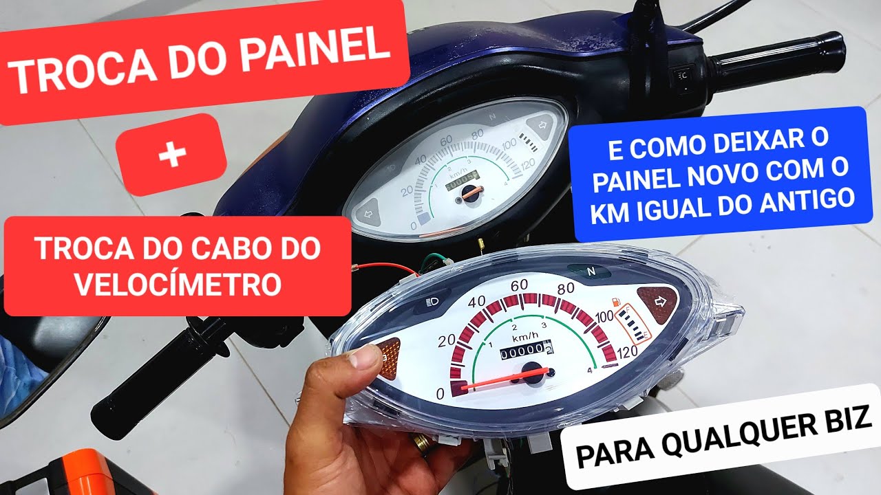 Passo a passo: Troca do Painel da Biz e Cabo do Velocímetro
