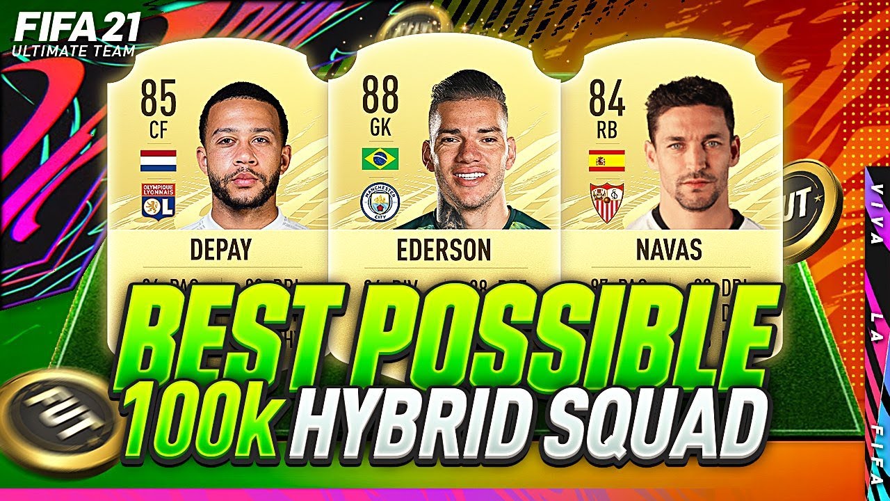 FIFA 21 | MOST OVERPOWERED BEST POSSIBLE 100K HYBRID EVER!✅ | 100K META TEAM | FUT 21 SQUAD BUILDER