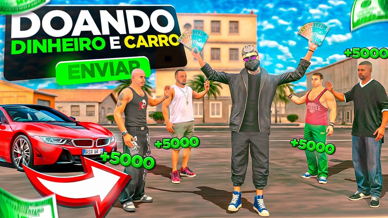 DOANDO DINHEIRO E CARRO GR&Aacute;TIS! PARA TODO MUNDO NO RIO RISE