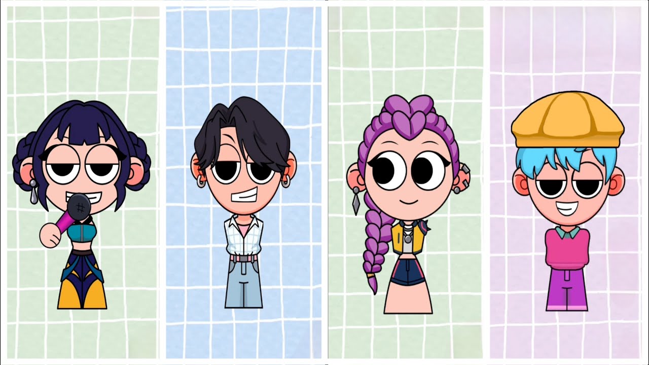Kpop Demon Hunters 🆚 SAJA Boys 🎮 Tiles Hop EDM RUSH