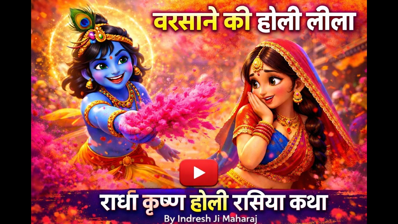 Radha Krishna Holi Leela By Indresh Ji Maharaj | बरसाने की होली लीला | करके इशारो  @BhaktiPath