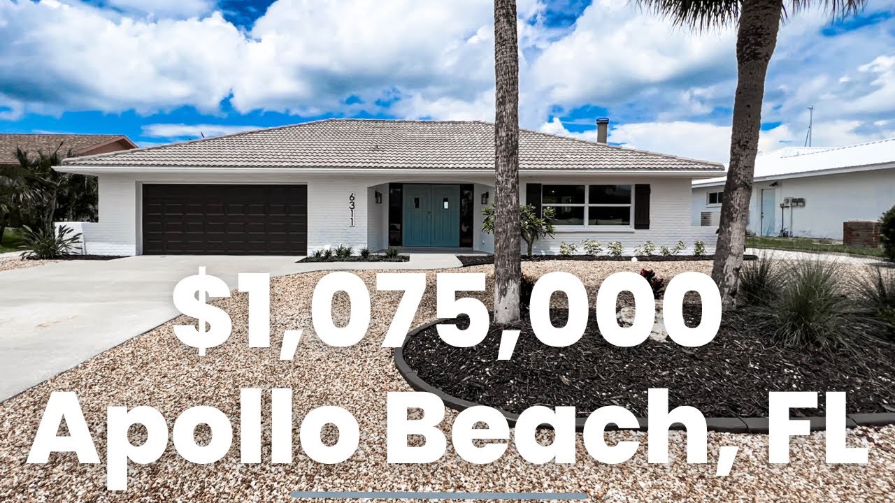 Tour a $1,075,000 WATERFRONT Home | Apollo Beach, FL | Gulf Access | Florida Real Estate